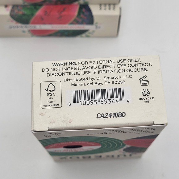 Lot of 4 Jukebox Watermelon Disco Natural Body Bar Soap 4.5oz Heavy Scrub - Picture 5 of 5